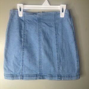 Altar'd State Sky Blue Mini Skirt